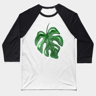 Monstera Deliciosa Leaf Baseball T-Shirt